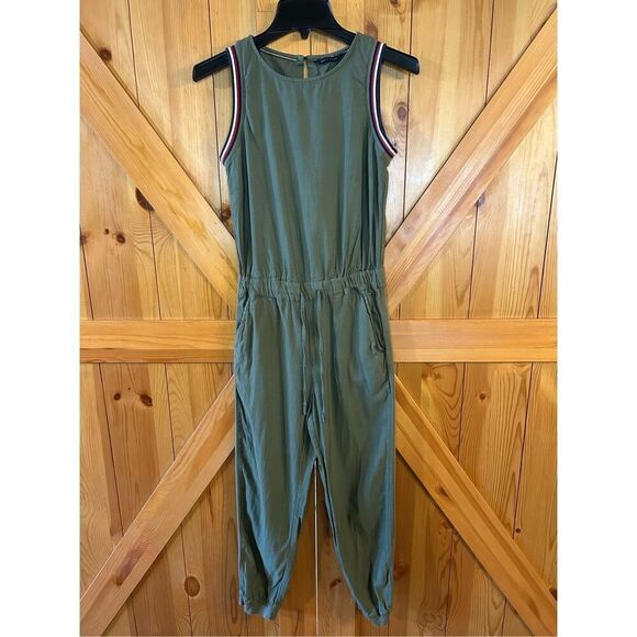 Tommy Hilfiger green jumpsuit sleeveless size XS (8519) - Picture 1 of 11